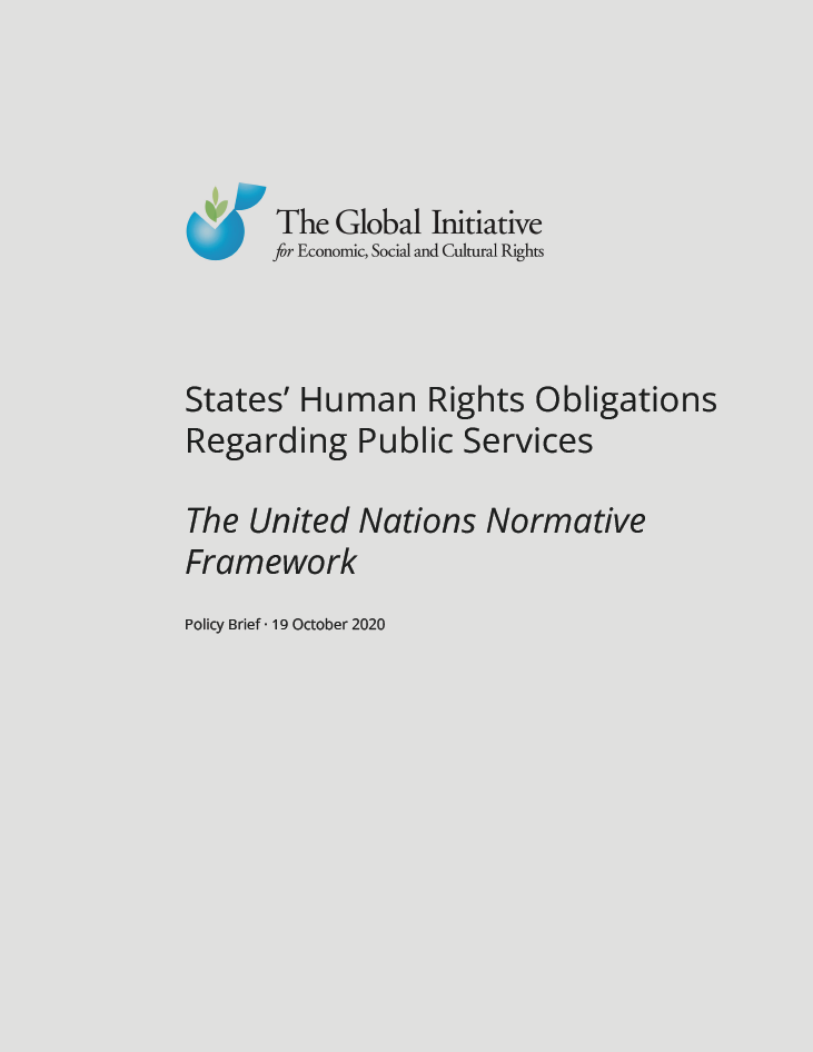 GI-ESCR - Public Services: The United Nations Normative Framework